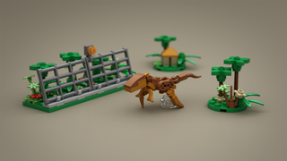 Illustration for article titled Microscale LEGO Jurassic Park Has All The Highlights